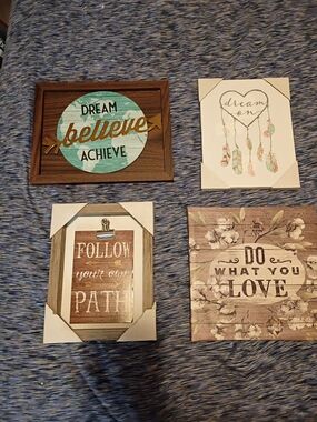 Dream- Believe-Love-Path Wall Decor